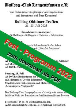 Download - Festprogramm vom Bulldog Club Langenpfunzen 2023